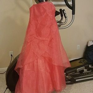 Coral formal dress